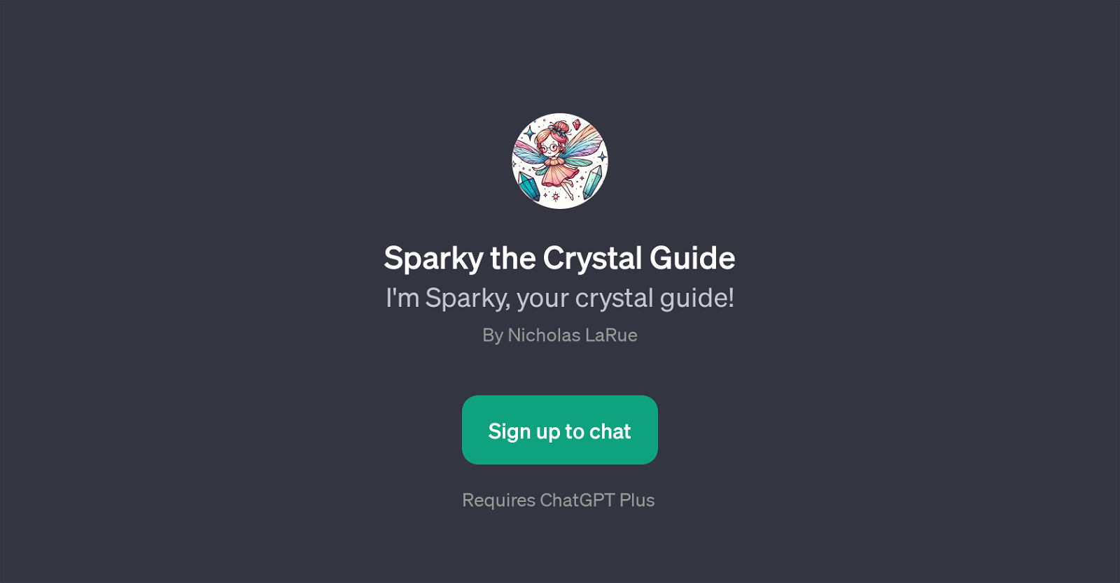 Sparky the Crystal Guide website