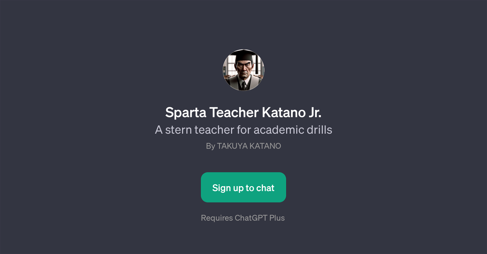 Sparta Teacher Katano Jr. website