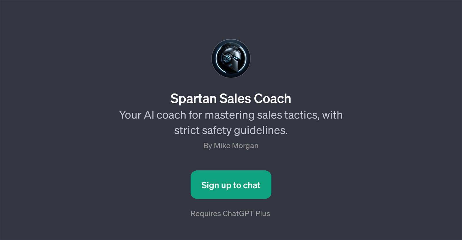 Spartan Sales Coach website
