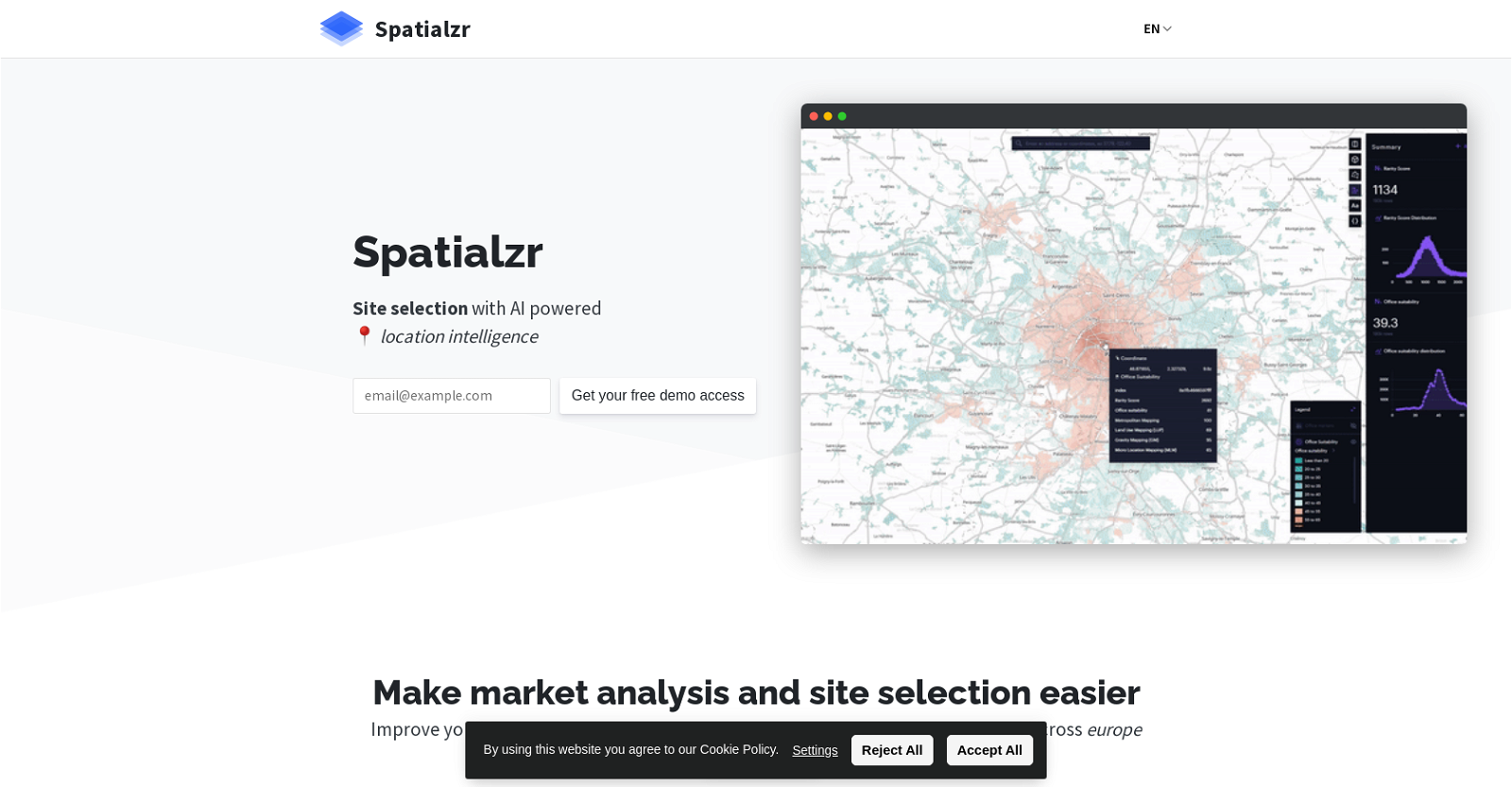Spatialzr website