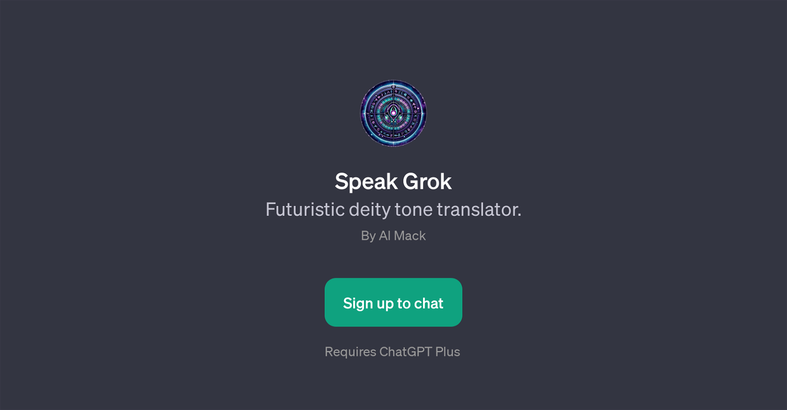 Speak Grok website