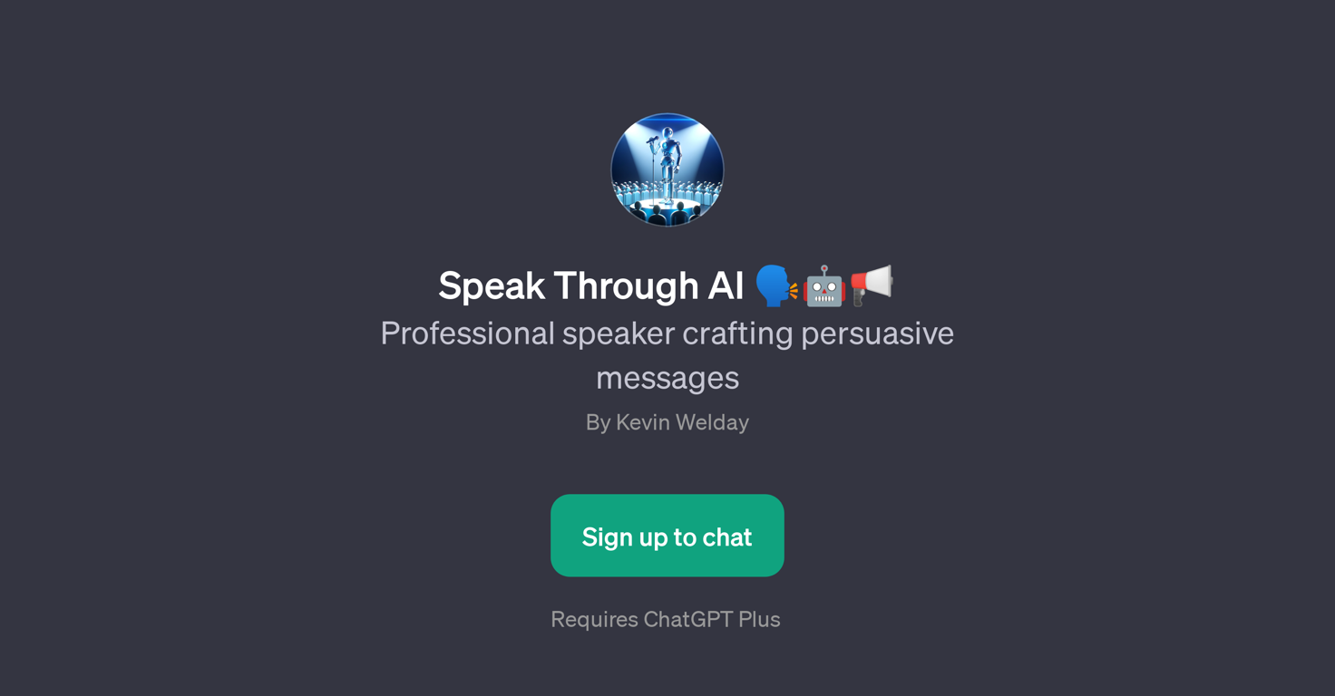 Speak Through AI website