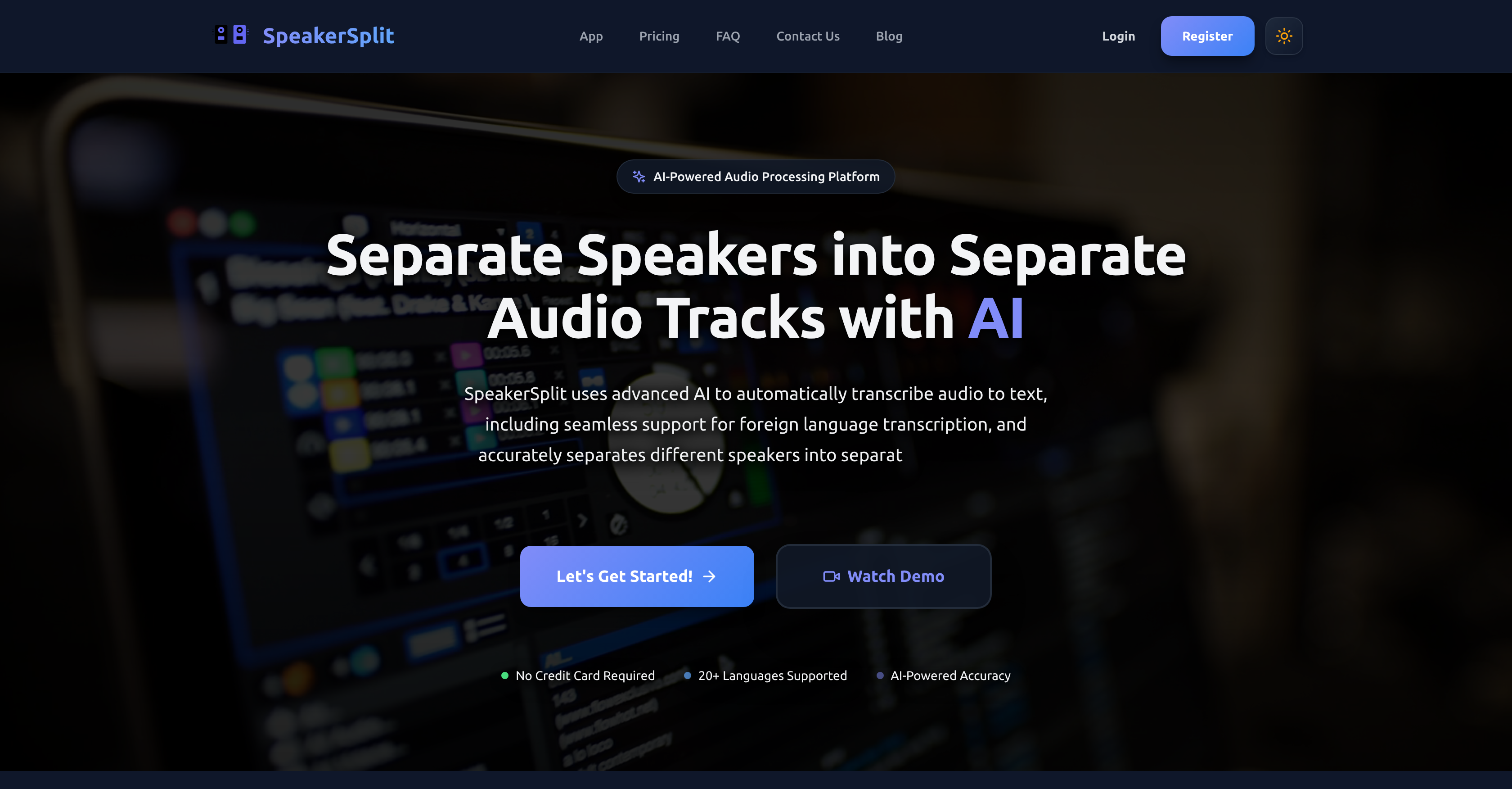 SpeakerSplit.io preview