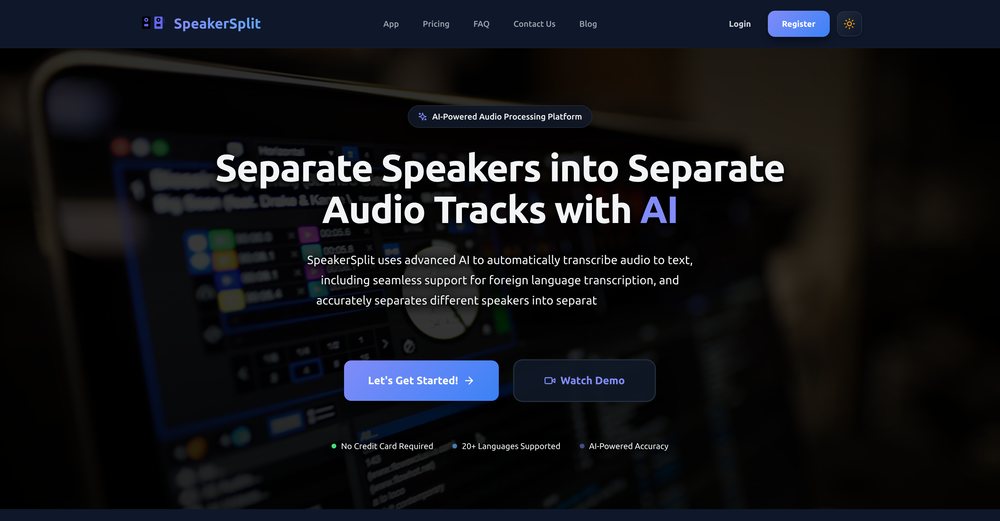SpeakerSplit.io website