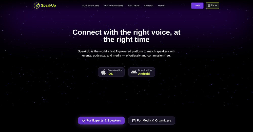 SpeakUp website