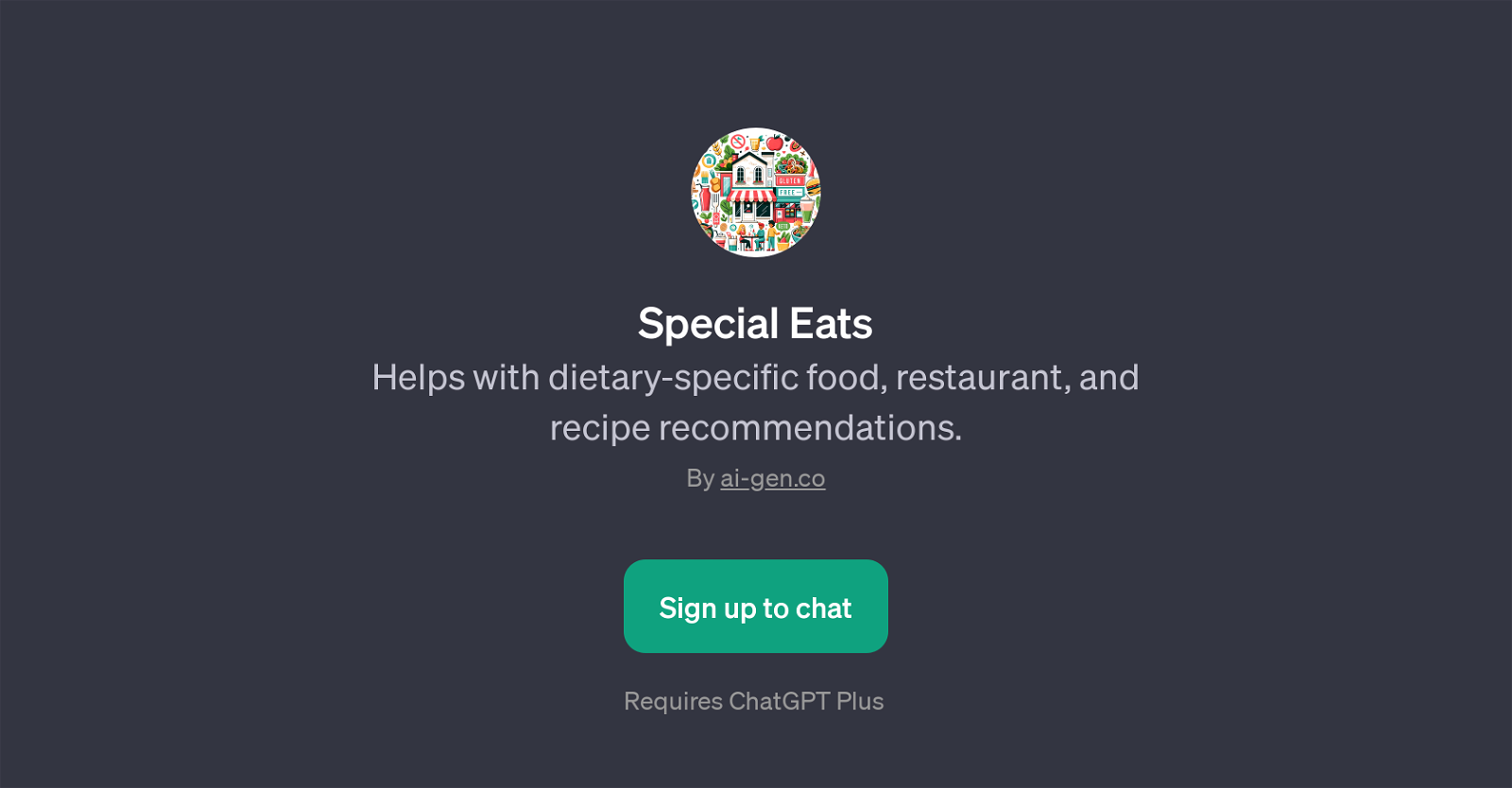 Special Eats website