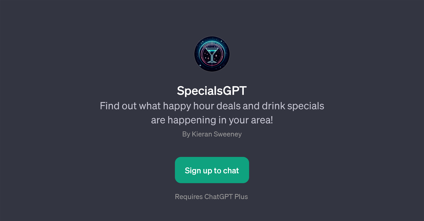 SpecialsGPT website