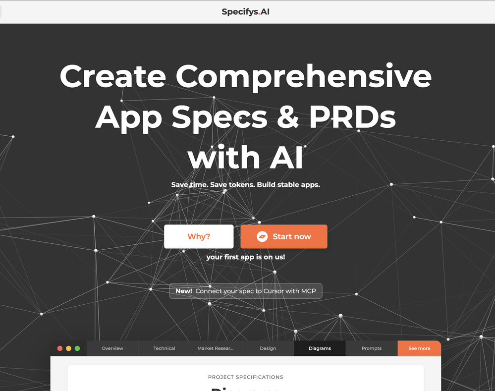 Specifys.ai website