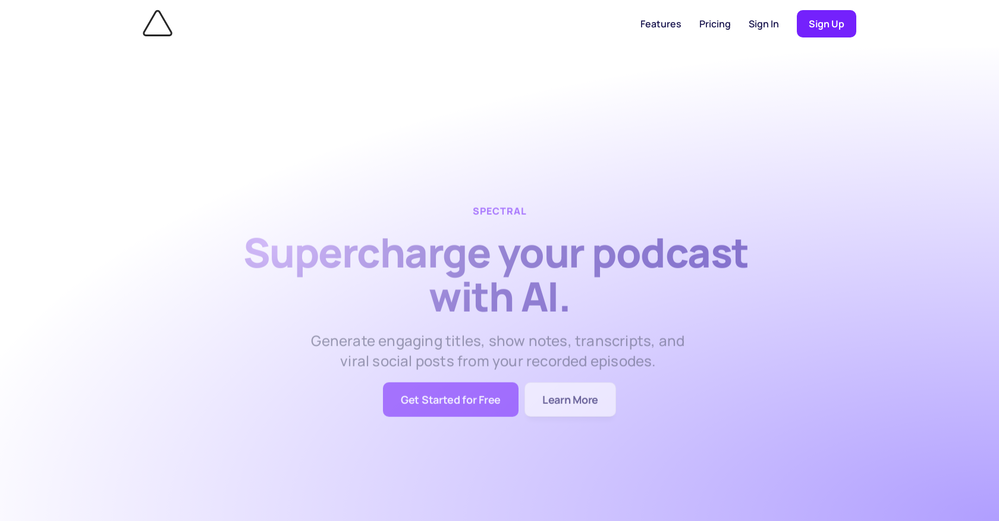 Spectral website