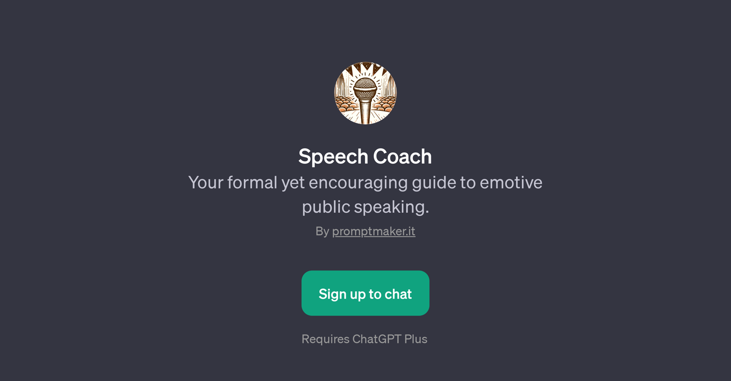 Speech Coach website