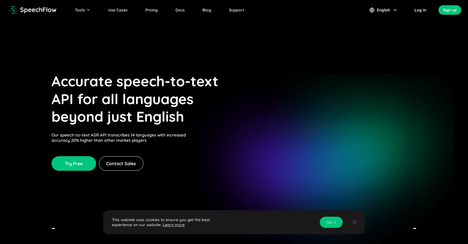 SpeechFlow website