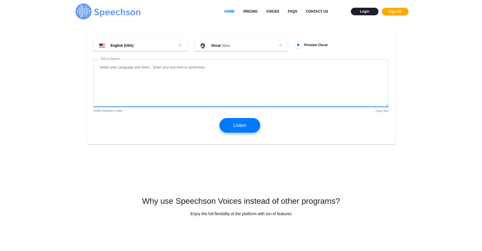 Speechson website