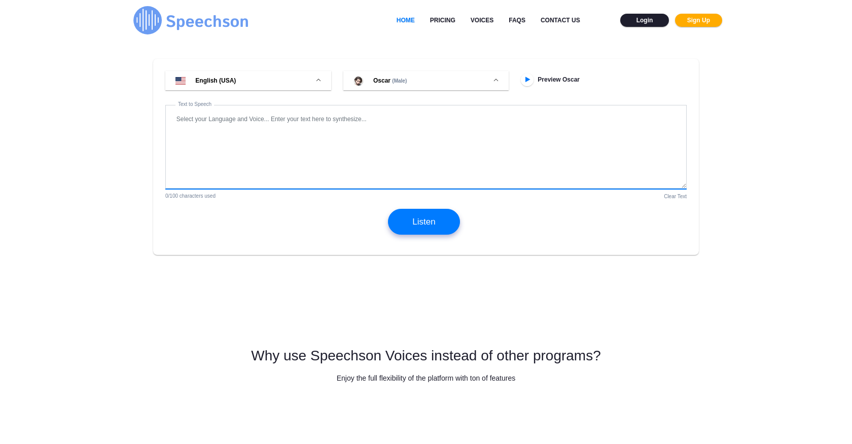 Speechson website