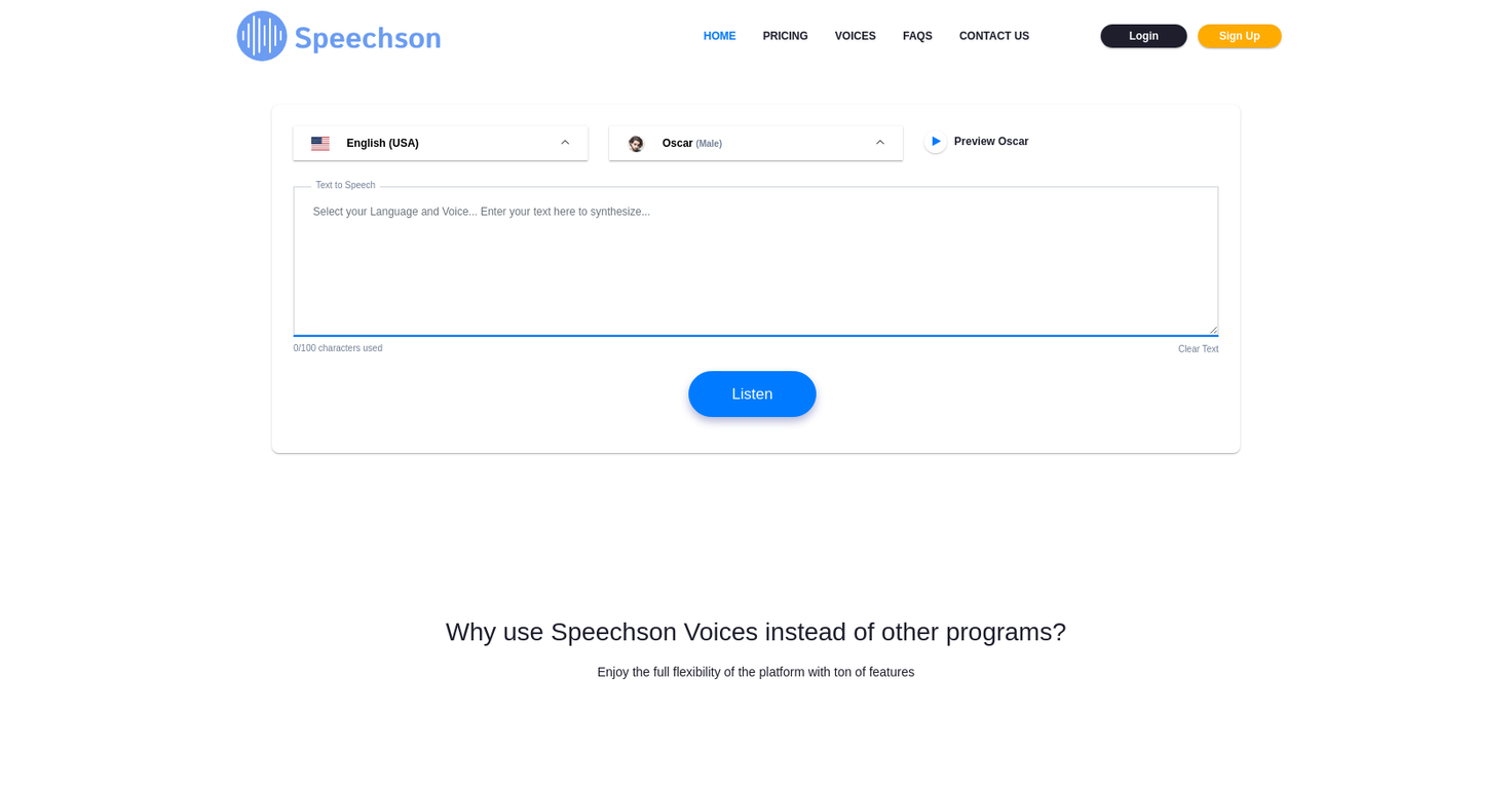 Speechson website