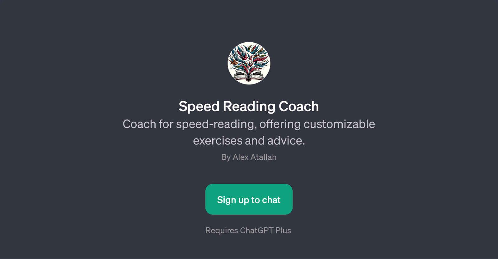 Speed Reading Coach website