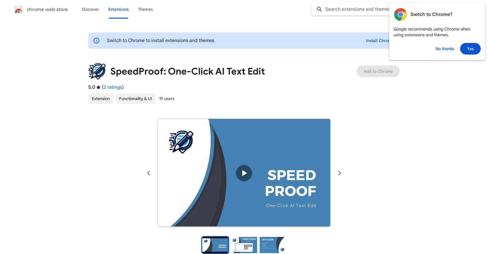SpeedProof website