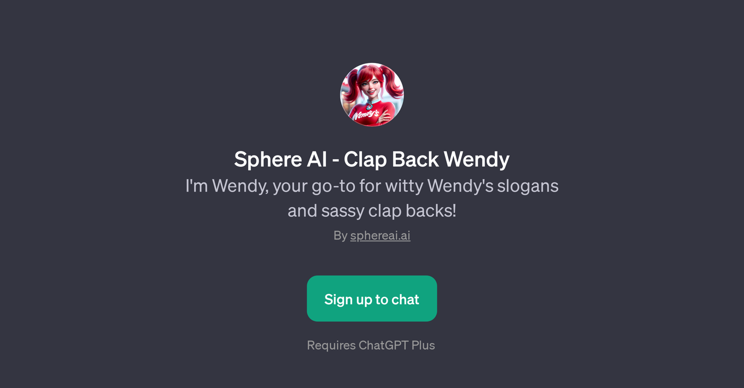 Sphere AI - Clap Back Wendy website