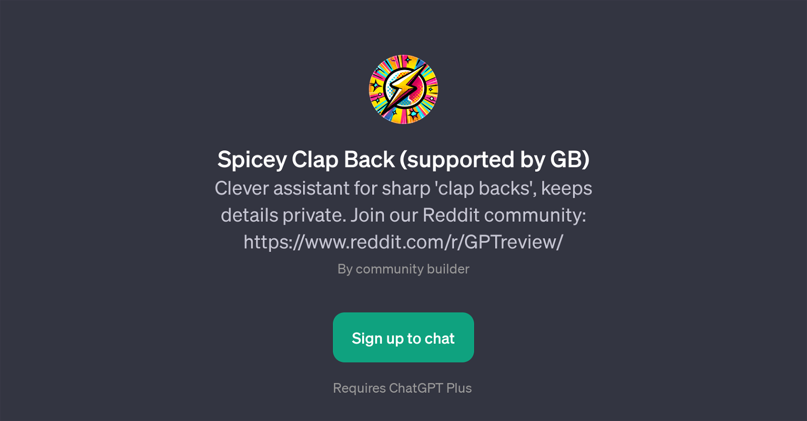 Spicey Clap Back website