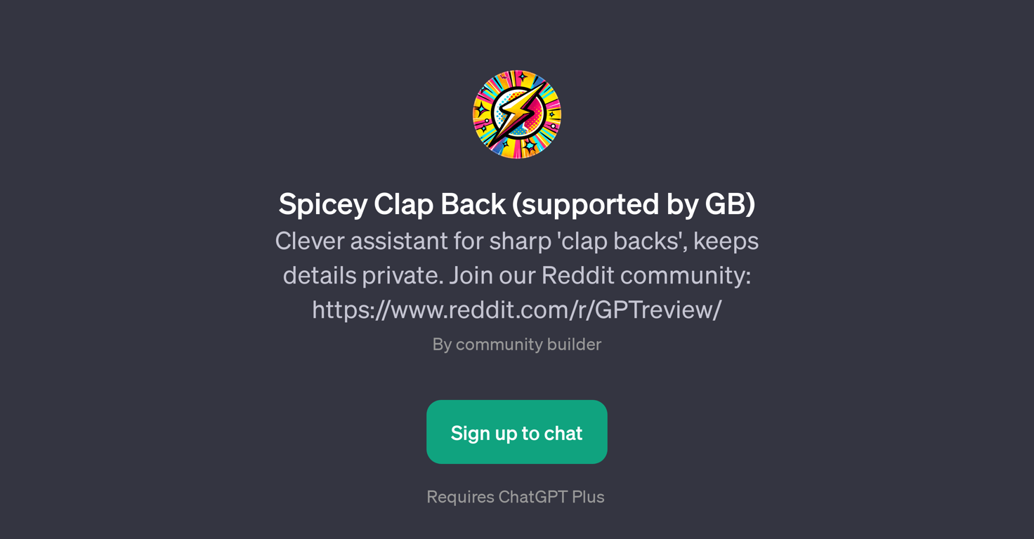 Spicey Clap Back website