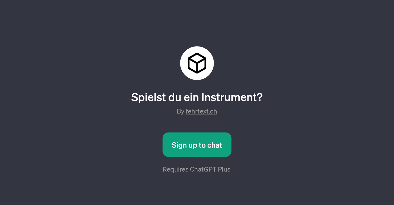 Spielst du ein Instrument? website