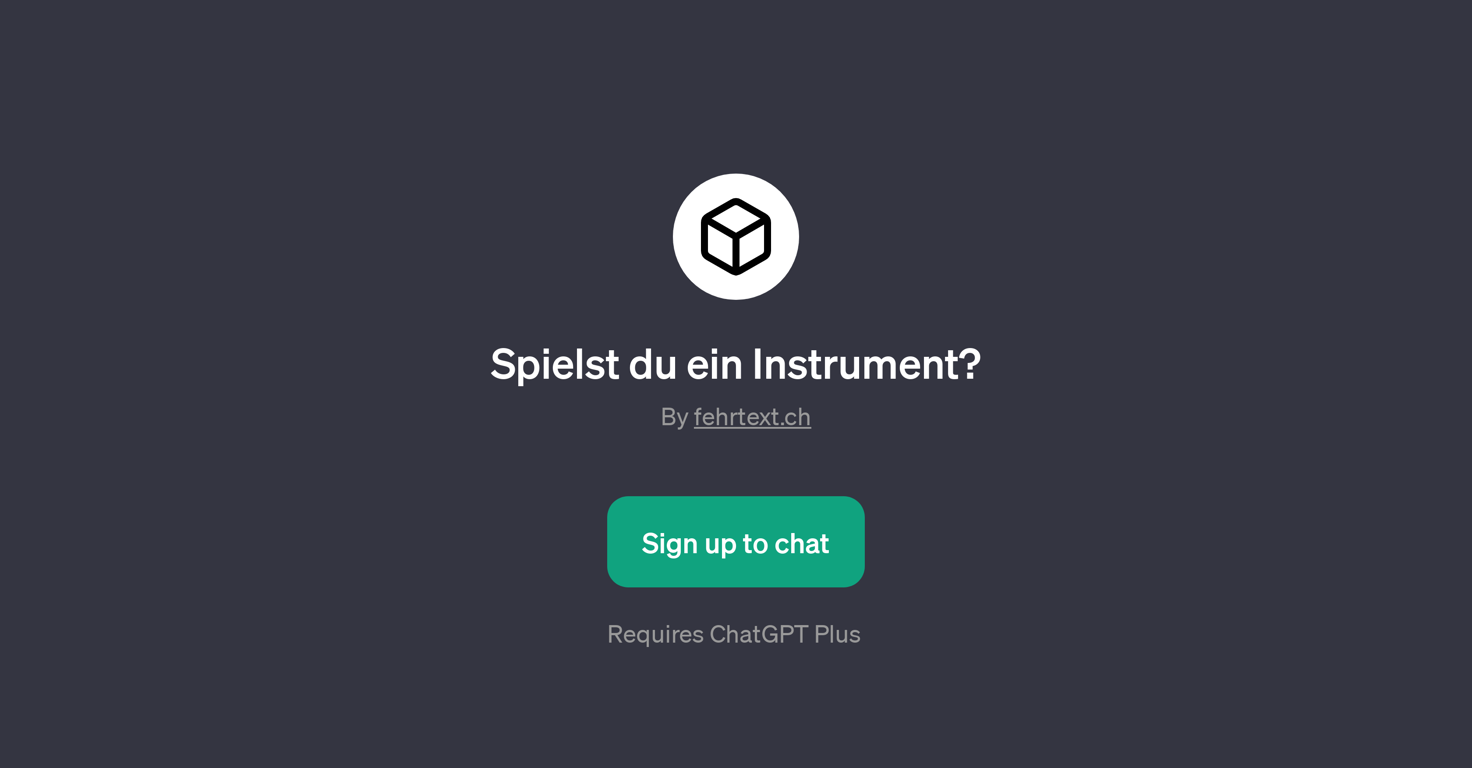 Spielst du ein Instrument? website