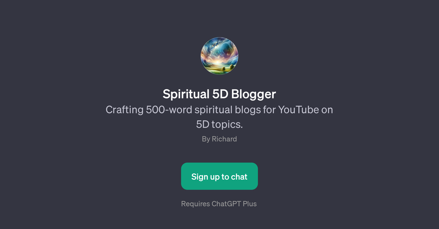 Spiritual 5D Blogger website