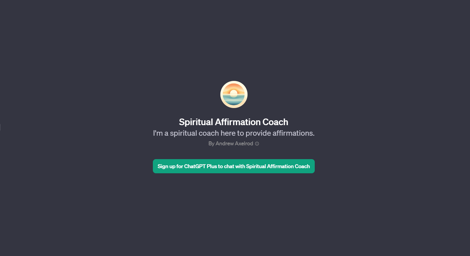 Spiritual Affirmation Coach website