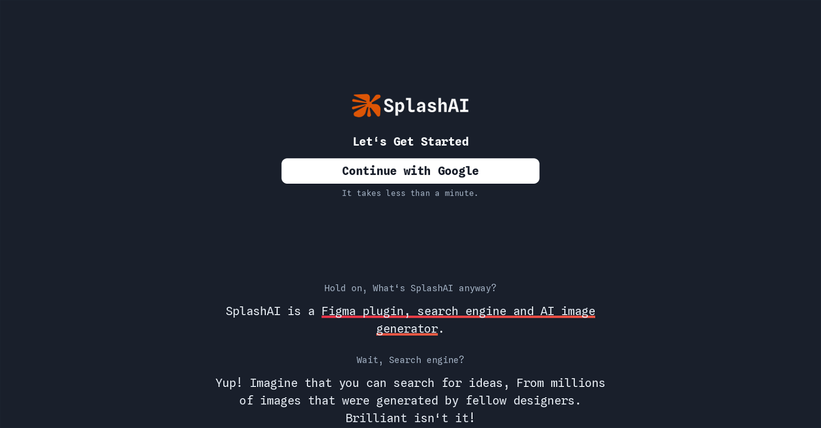 SplashAI website