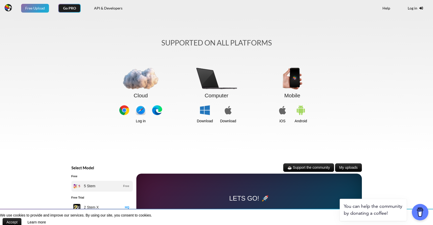 Splitter.ai website