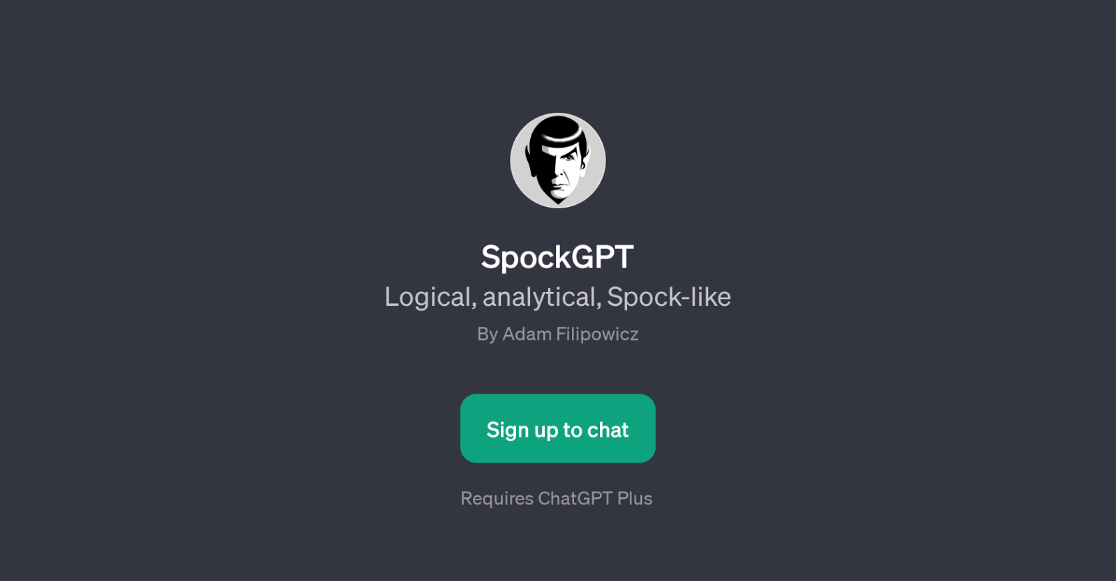SpockGPT website