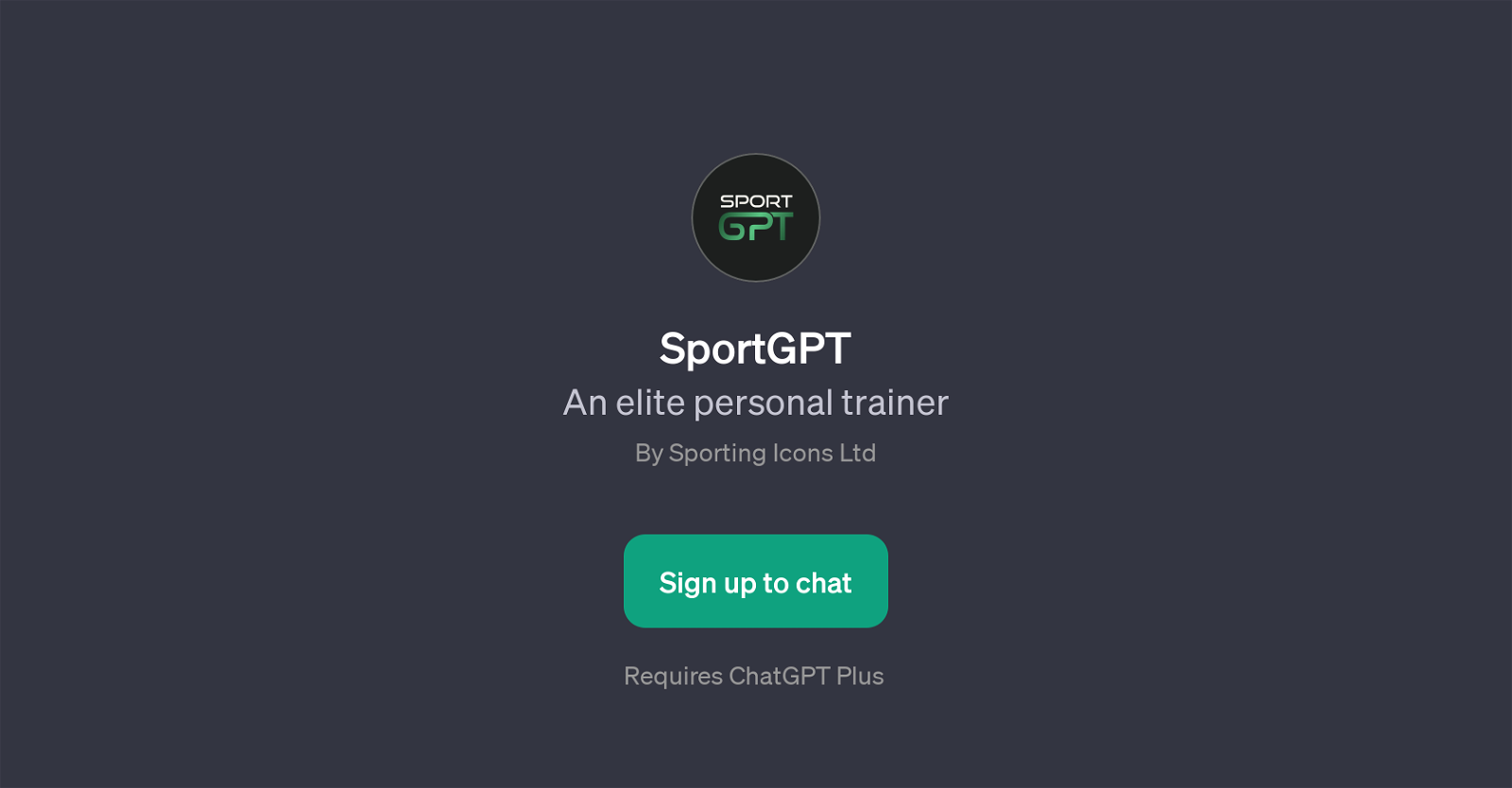 SportGPT website