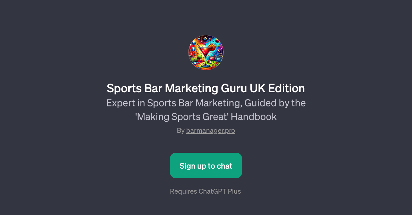Sports Bar Marketing Guru UK Edition website