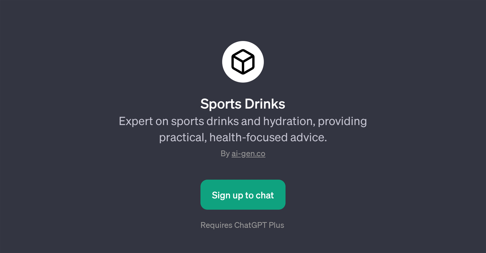 Sports Drinks website