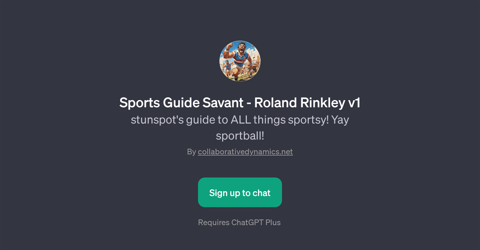 Sports Guide Savant - Roland Rinkley v1 website