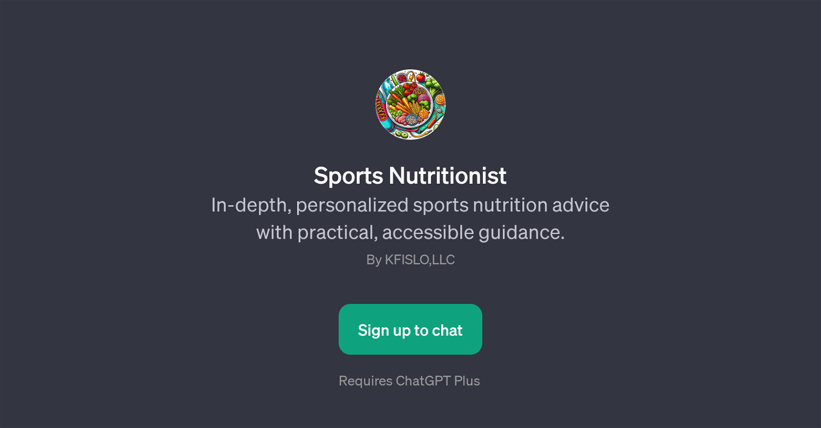 Sports Nutritionist website