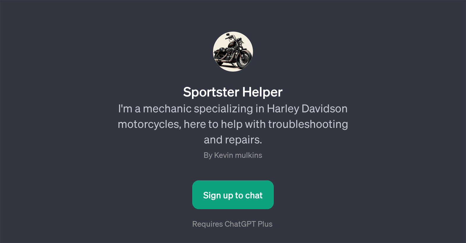 Sportster Helper website