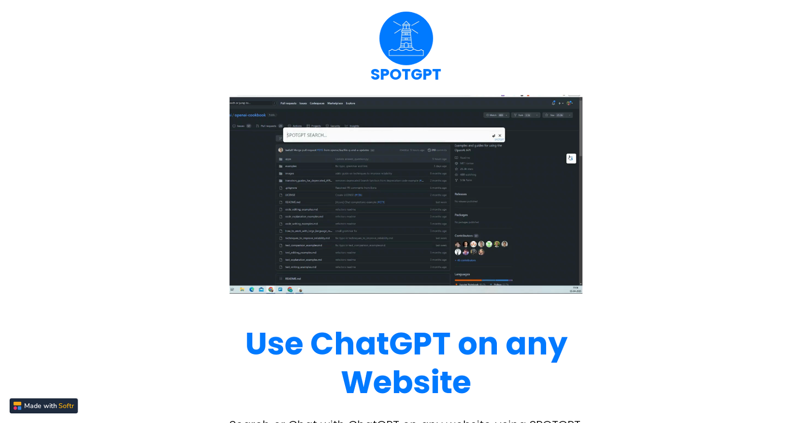SpotGPT website