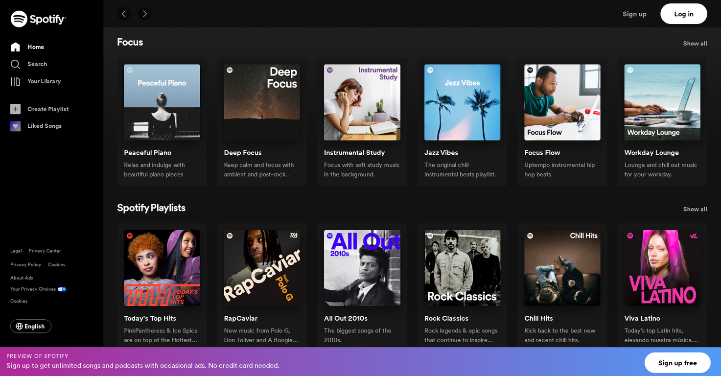 Spotify DJ website