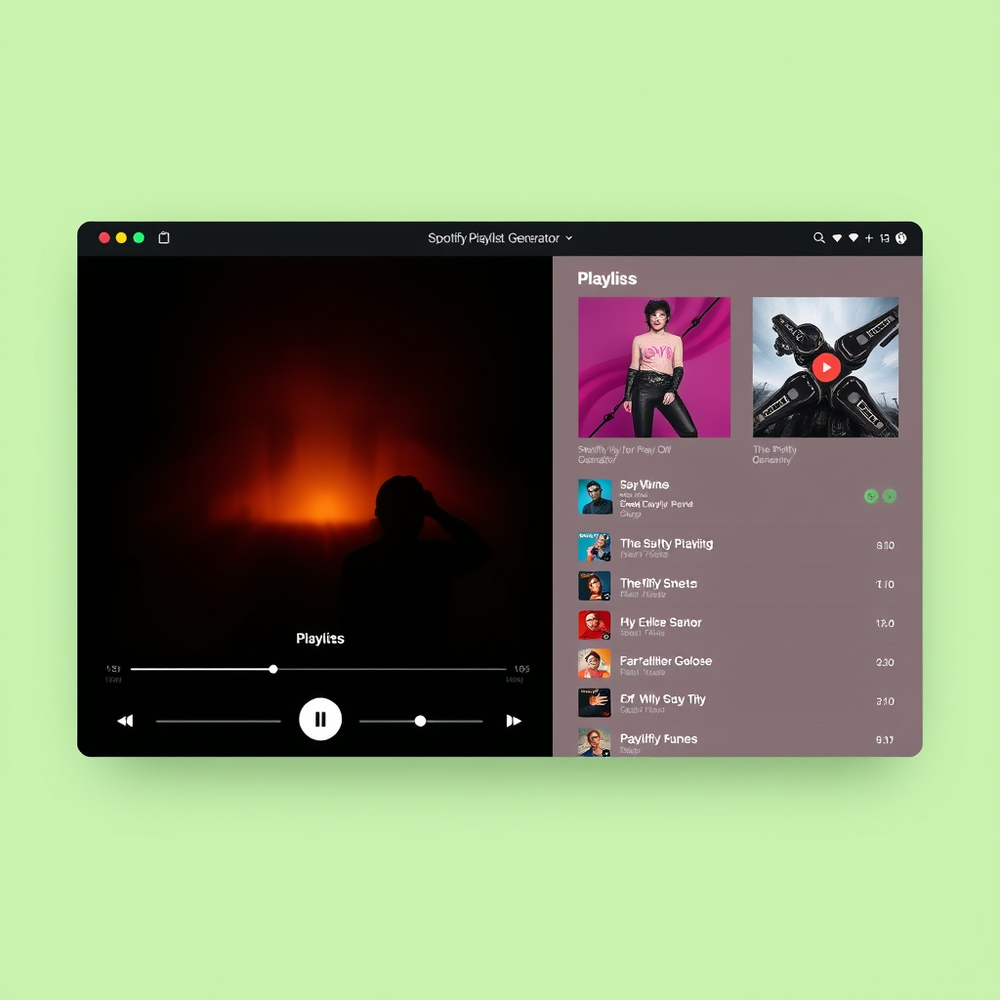spotify playlist generator website