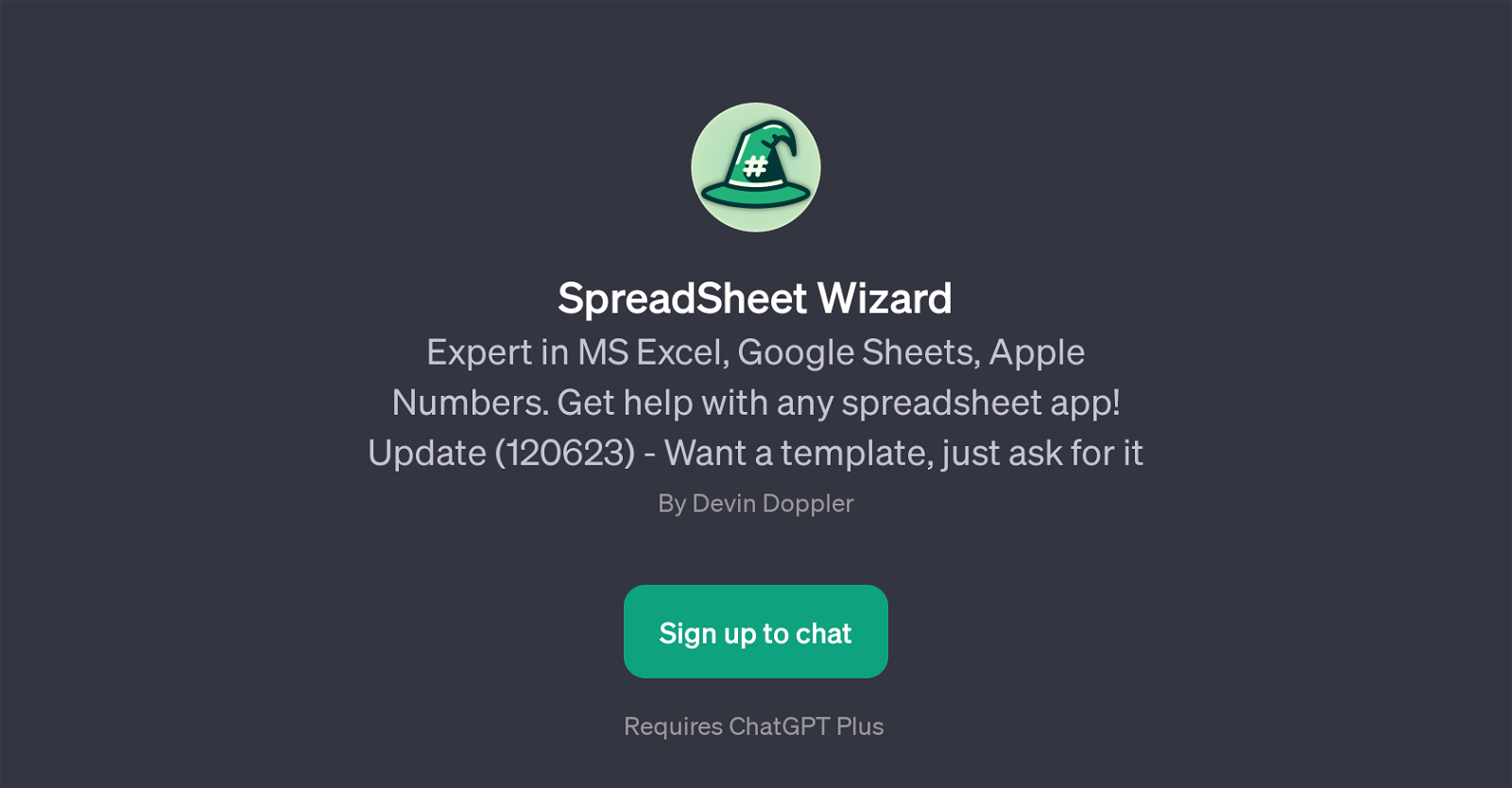 SpreadSheet Wizard website