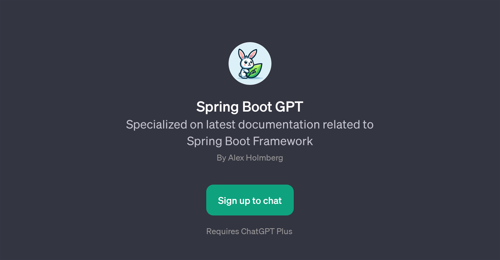 Spring Boot GPT website