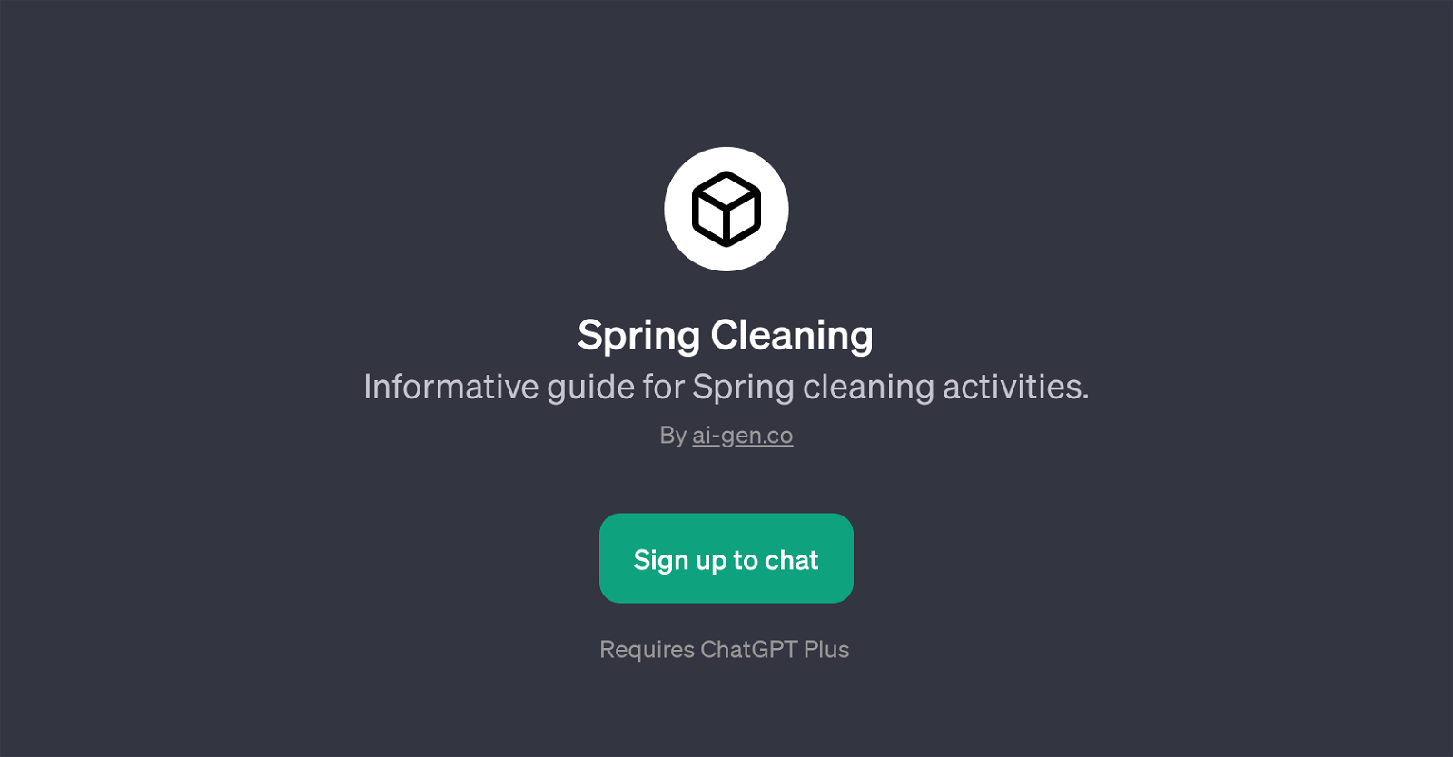 Spring Cleaning website