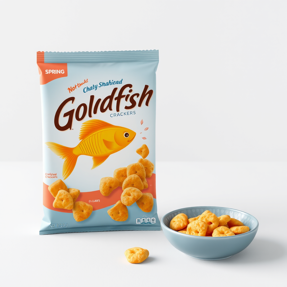 Spring Goldfish Crackers product and packaging design website