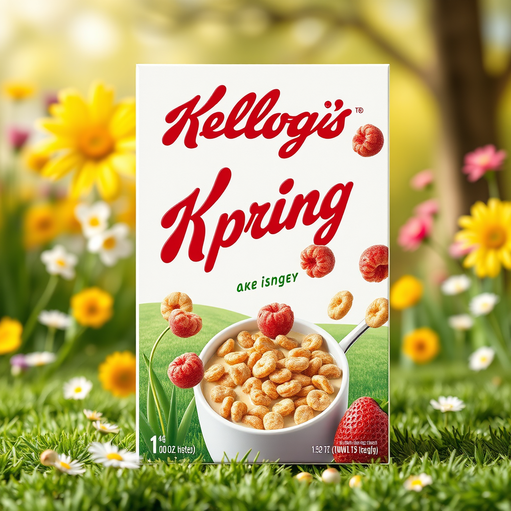 Spring Kellogg's Cereal product and packaging design website