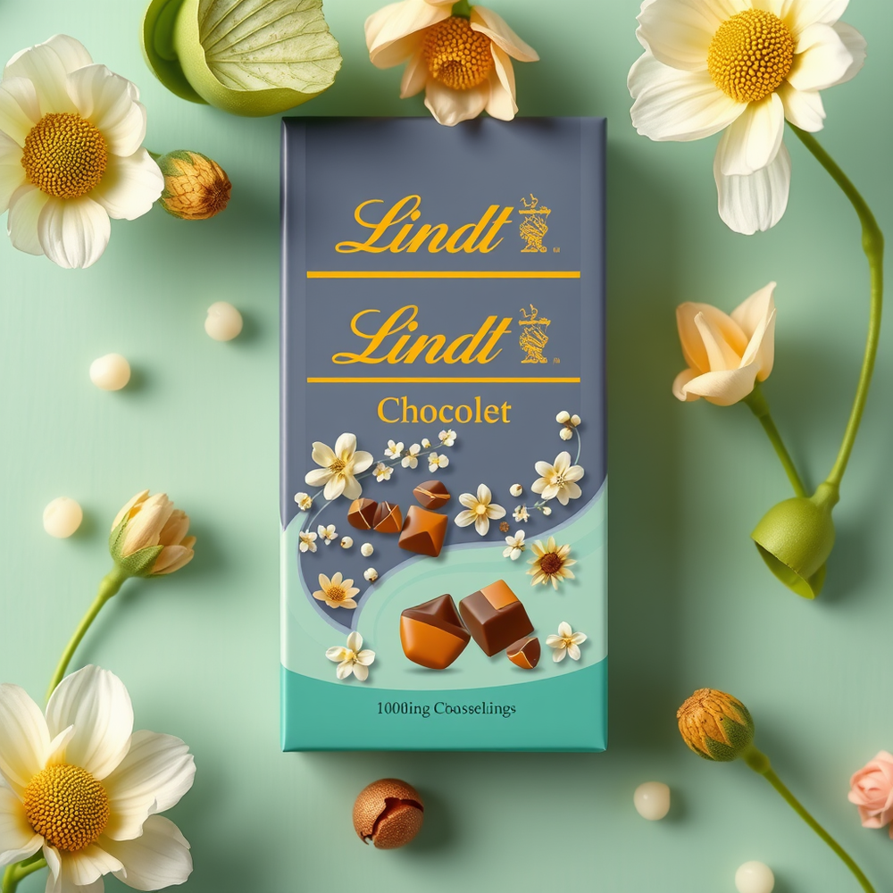 Spring Lindt chocolate product and packaging website