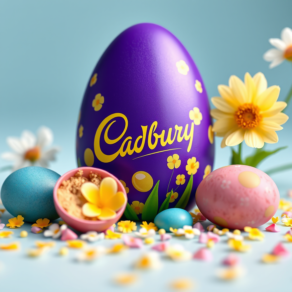 Spring product and packaging design for Cadbury Eggs website