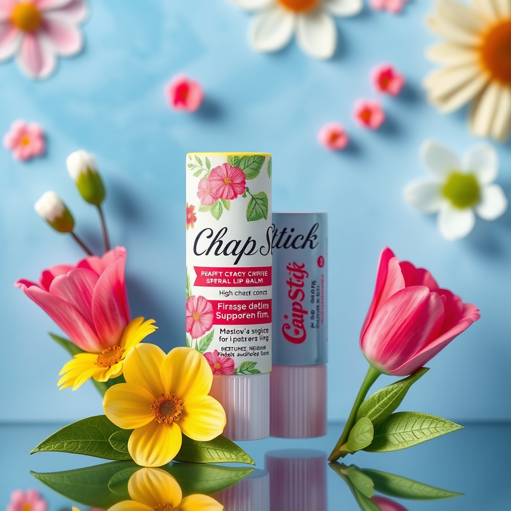 Spring product and packaging design for ChapStick lip balm website