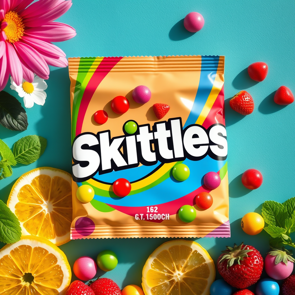 Spring Skittles product and packaging design website