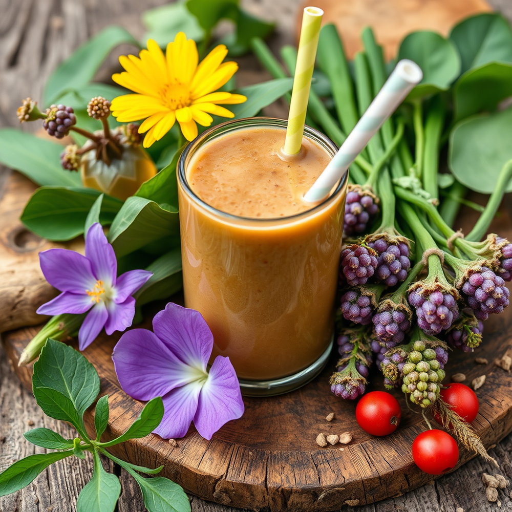 Foraging for Spring ingredients for making smoothies website