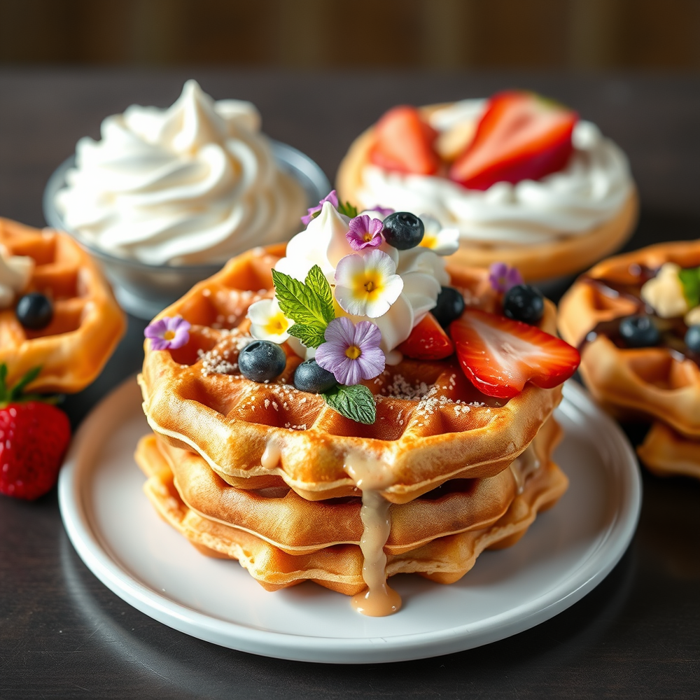 Spring Waffle designs and toppings website